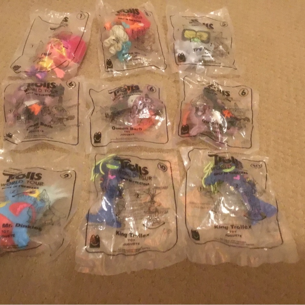 McDonald's Trolls 2020 World Tour Figurines